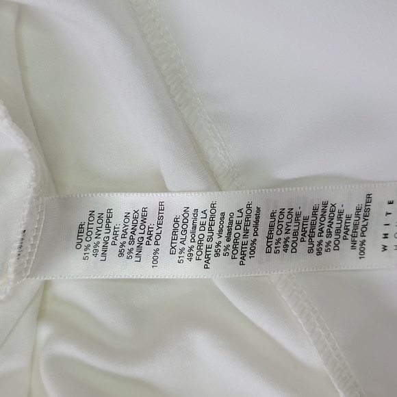 White House Black Market White Layered Lace Top/XS. - Picture 8 of 14